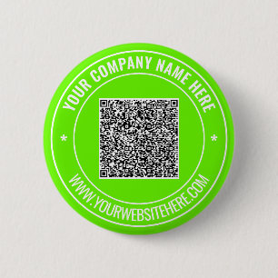 Your QR Code Custom Text Promotional Button Gift