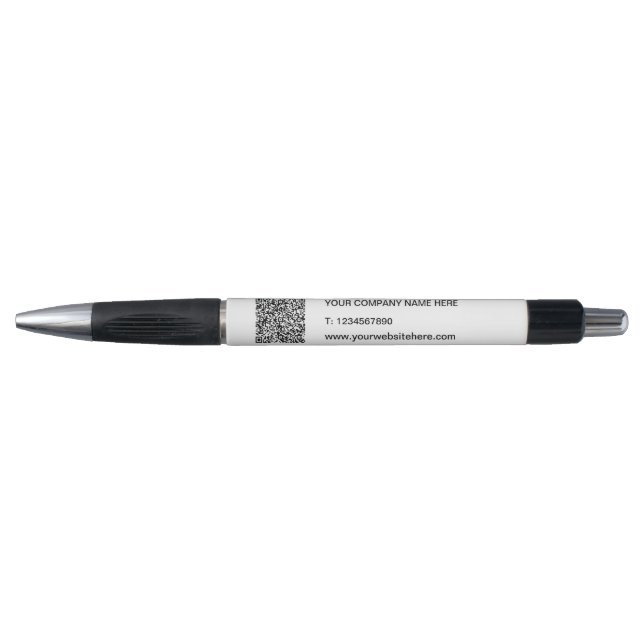 Your QR Code Custom Text Promotional Company Pen (Front)