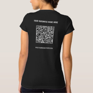 Your QR Code Custom Text Promotional T-Shirt Gift
