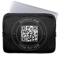 Your QR code & Editable Text | Black & White