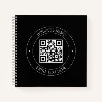 Your QR code & Editable Text | Black & White