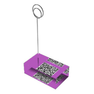 Your QR Code Info Custom Colours Place Card Holder