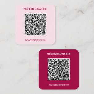 Your QR Code Info Name Website Info Business Cards