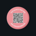Your QR Code Magnet Example with Custom Text<br><div class="desc">Design Your Own Magnet with Your QR Code and Custom Text Professional Personalised Business Name Website Promotional Company Magnets / Gift - Add Your QR Code - Image or Logo / Name - Company / Website or E-mail or Phone - Contact Information / Address - Resize and Move or Remove...</div>