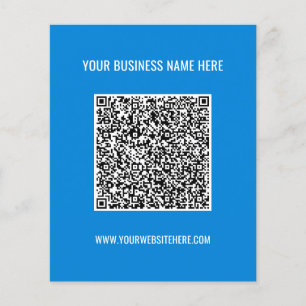 Your QR Code Name Website Colours Flyer Promotiona