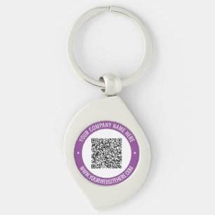 Your QR Code Name Website Promotional Keychain