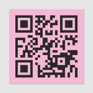 Your QR Code on Light Pink Name Tag