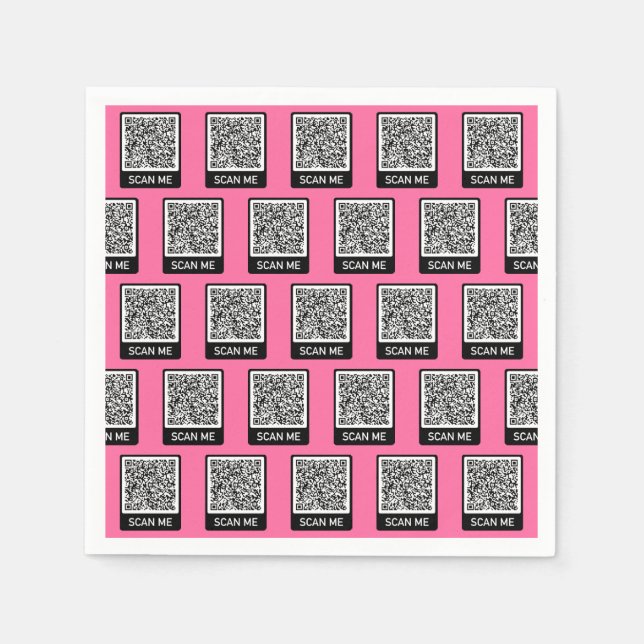 Your QR Code Personalised Napkins Example (Front)