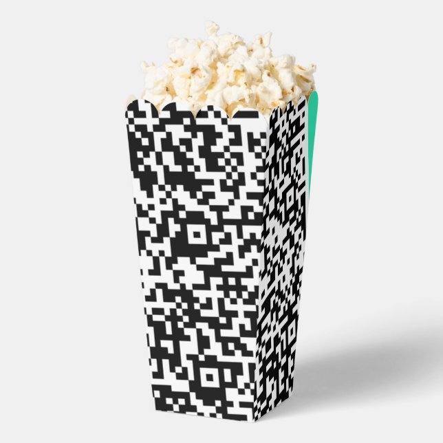 Your QR Code Popcorn Box Example (Popped)