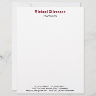 Your QR Code Scan and Name Text Info Letterhead