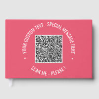 Your QR Code Scan Custom Text and Colour Guest Boo
