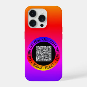 Your QR Code Scan Custom Text iPhone Case Gift
