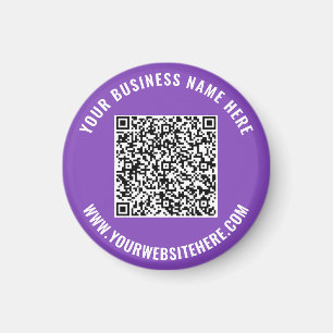 Your QR Code Scan Custom Text Promotional Magnet