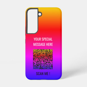 Your QR Code Scan Custom Text Samsung Galaxy Cases