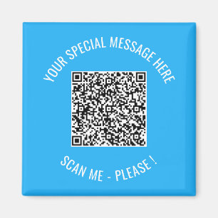 Your QR Code Scan Custom Text Surprise Magnet Gift