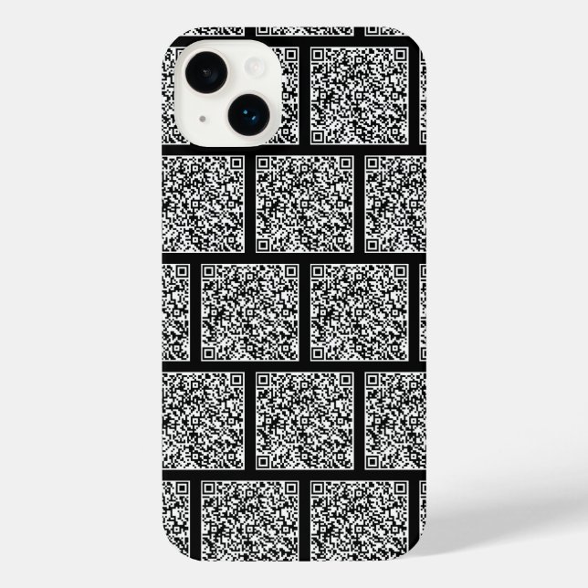 Your QR Code Scan Info and Custom Colours iPhone Case (Back)
