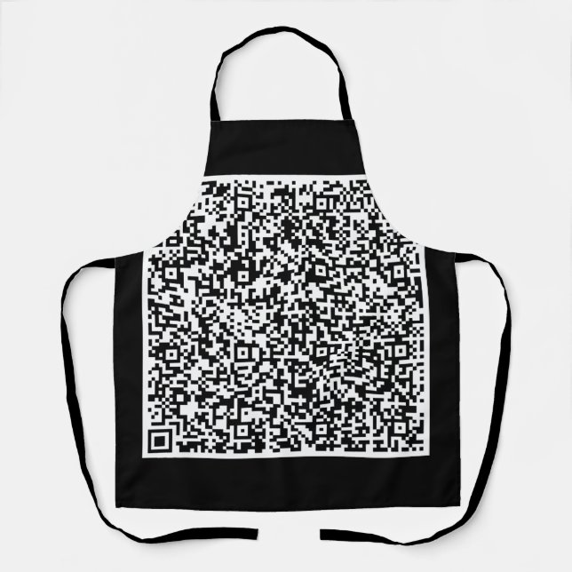 Your QR Code Scan Info Apron Custom Colour (Front)