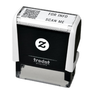 Your QR Code Scan Info Custom Stamp Teamplate