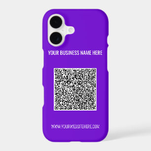 Your QR Code Scan Info Custom Text iPhone Case