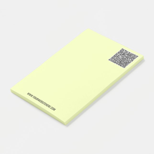 Your QR Code Scan Info Custom Text Post-it® Notes (Angled)