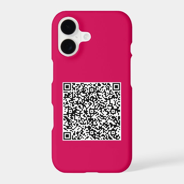 Your QR Code Scan Info iPhone Case Example (Back)