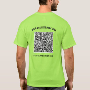 Your QR Code Scan Info Name Website T-Shirt Gift