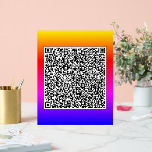 Your QR Code Scan Info Personalised Acrylic Sign