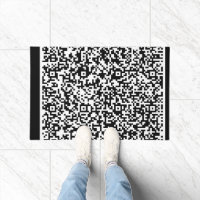 Your QR Code Scan Info Personalised Doormat