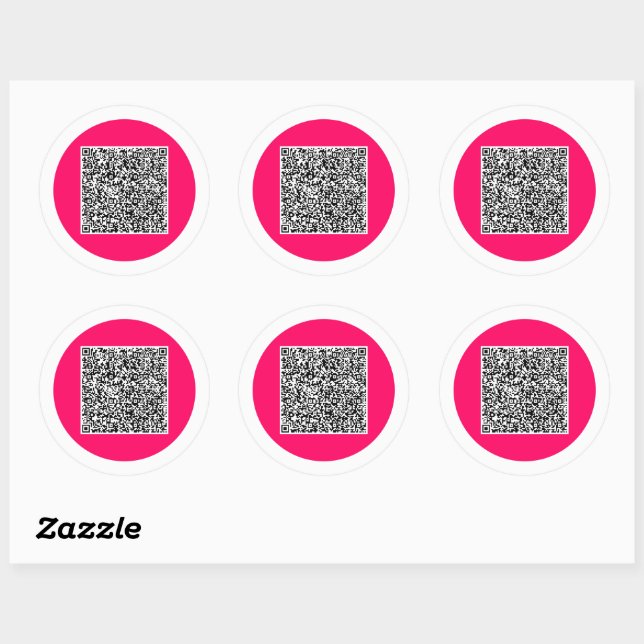Your QR Code Scan Info Personalised Sticker (Sheet)