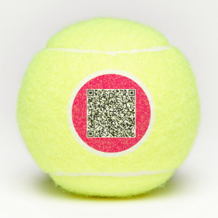 Your QR Code Scan Info Personalized Tennis Balls