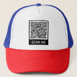 Your QR Code Scan Info Personalized Trucker Hat<br><div class="desc">Trucker Hat with Your QR Code Professional Personalized Promotional Company or Personal Funny Hats / Caps Gift - Add Your QR Code - Image or Logo - Photo - Resize and Move or Remove / Add Elements - Image / Text with Customization Tool. Choose / Add Your Size / Color...</div>