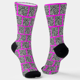 Your QR Code Scan Info Socks Custom Colours