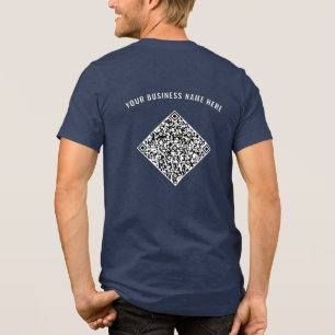 Your QR Code T-Shirt with Custom Text Choose Colou Tri-Blend Shirt