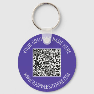 Your QR Code Text and Colors Keychain Promotional