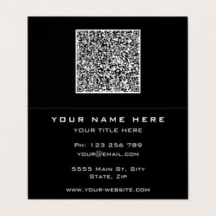 Your QR Cote Business Card Example Custom Colour