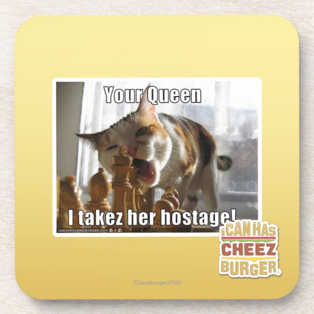 Your Queen, I takez her hostage Coaster (Front)