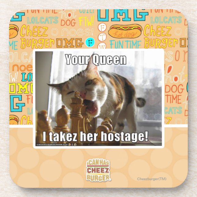 Your Queen, I takez her hostage Coaster (Front)