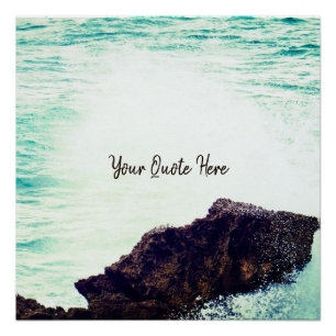 Your Quote Here   Crashing Wave Poster