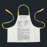 Your Recipe Editable Colour Custom Kid Apron<br><div class="desc">This lovely design can be customised to your favourite colour combinations. Matching adult and junior designs available. Makes a great gift! Find stylish stationery and gifts at our shop: www.berryberrysweet.com.</div>
