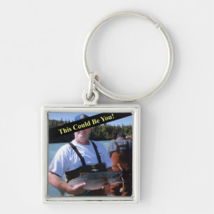 Your Record Fish Photo Key Ring