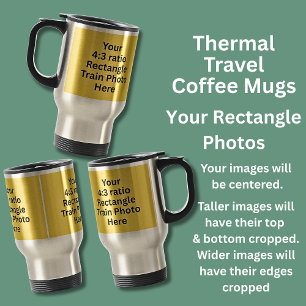 Your Rectangle Train Photos on  Travel Mug