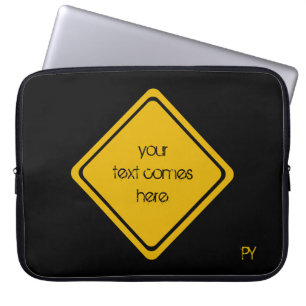 your road sign laptop sleeve