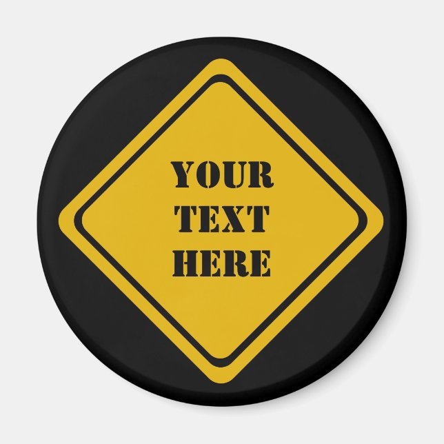 your road sign magnet (Front)