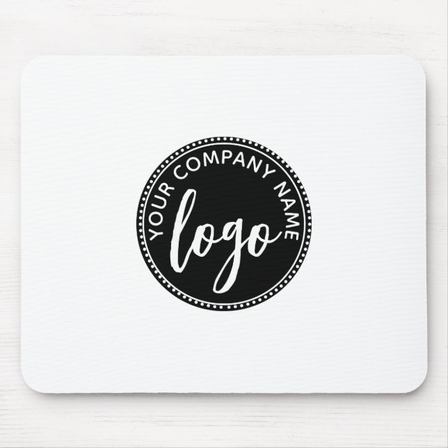 Your Round Logo Template Mouse Mat (Front)