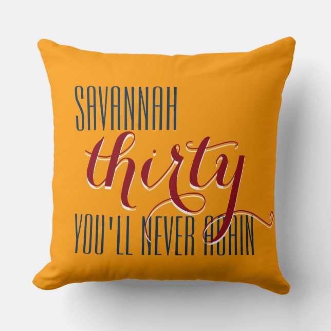 Your saying: Christopher thirty you'll never again Cushion (Front)
