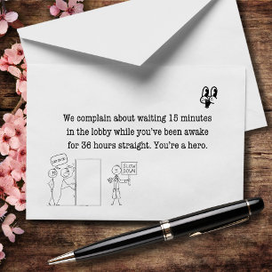 Your Schedule Makes Ours Look Lazy Thank You Card