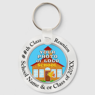 Your School Photo Personalised Class Reunion Gifts Key Ring