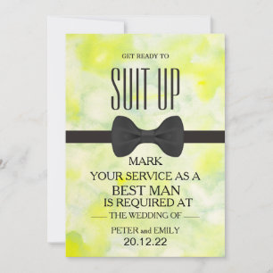 Your Service as a Best Man Invitation
