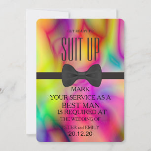 Your Service as a Best Man Invitation