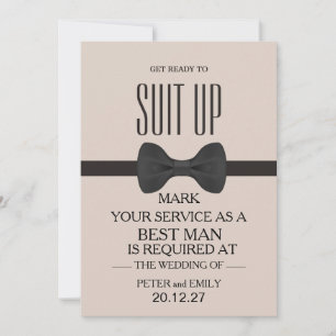 Your Service as a Best Man Invitation